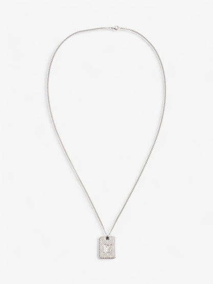 Louis Vuitton Champs Elysses Necklace Silver Stainless Steel