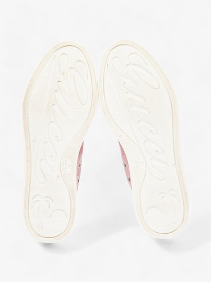 Gucci GG Monogram High-Top Sneakers Pink / White Canvas EU 38 UK 5