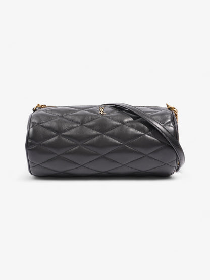 Saint Laurent Sade Tube Bag Black Lambskin Leather Small
