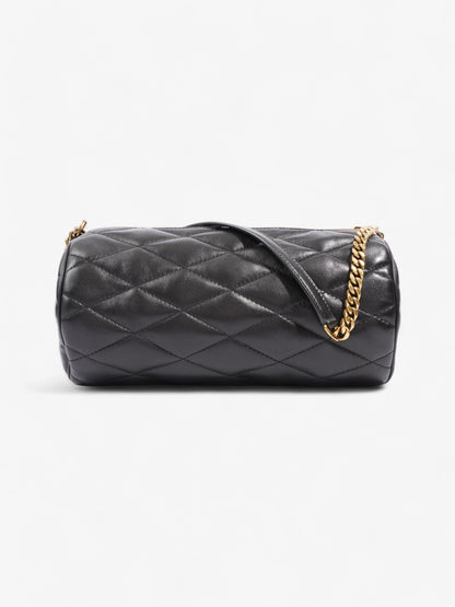 Saint Laurent Sade Tube Bag Black Lambskin Leather Small