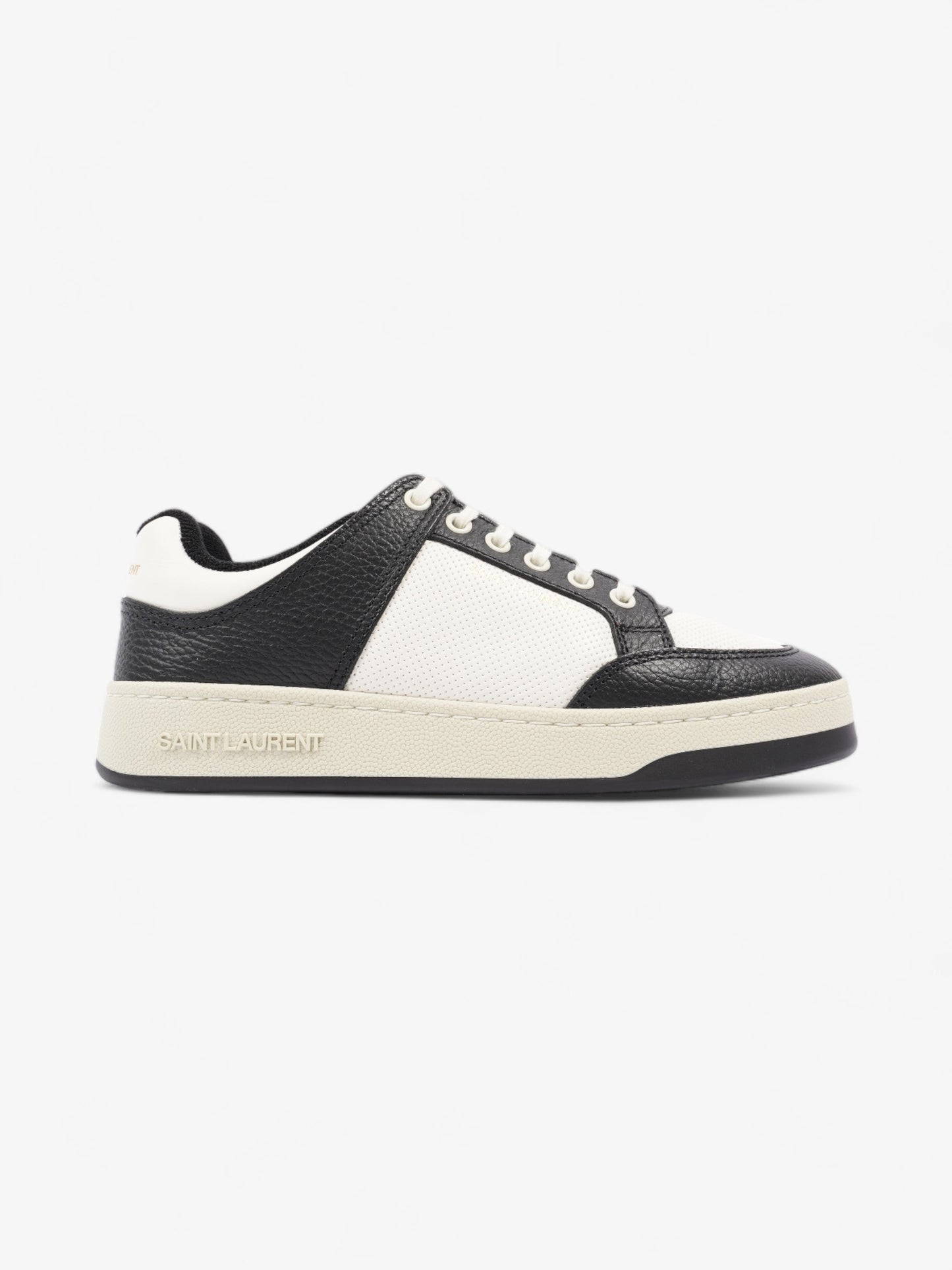 Saint Laurent SL61 Low Sneakers Black / White Leather EU 38 UK 5