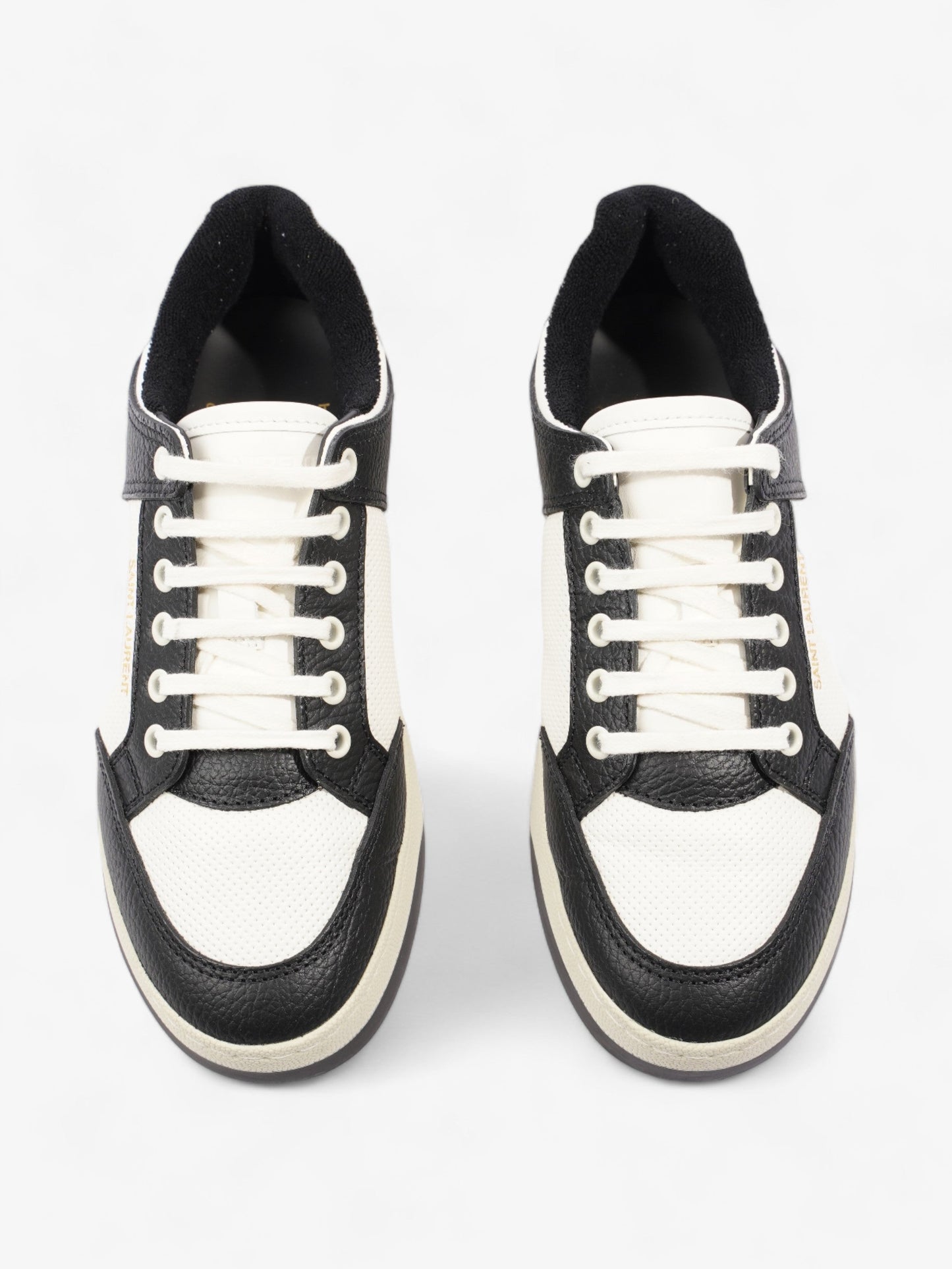 Saint Laurent SL61 Low Sneakers Black / White Leather EU 38 UK 5