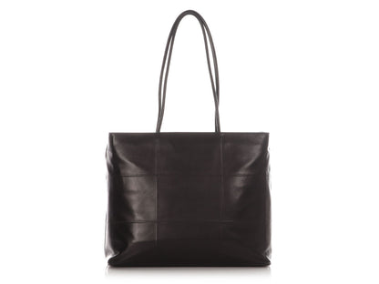 Prada Black Nappa Pieghe Tote