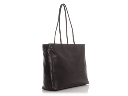 Prada Black Nappa Pieghe Tote