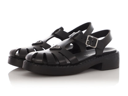 Prada Black Foam Rubber Sandals
