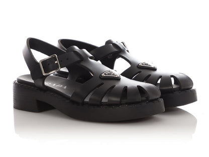 Prada Black Foam Rubber Sandals