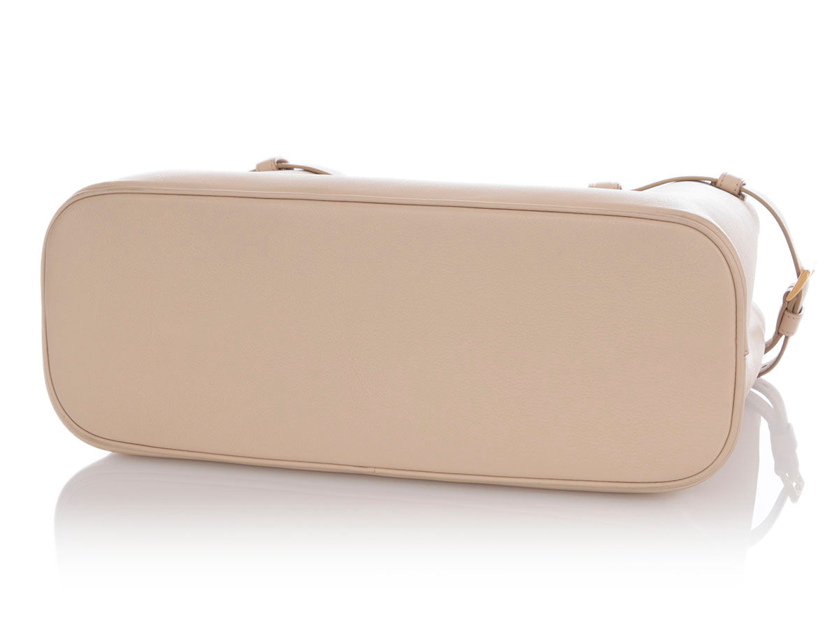 Prada Cream Double Belt Tote