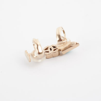 Chanel Earrings Clip Heart (Costume Jewellery)