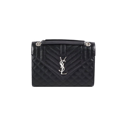 Saint Laurent Medium Black Envelope Shoulder Bag
