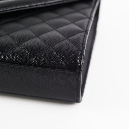 Saint Laurent Medium Black Envelope Shoulder Bag