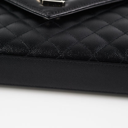 Saint Laurent Medium Black Envelope Shoulder Bag