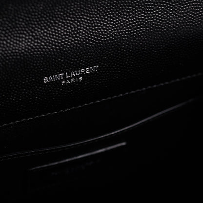 Saint Laurent Medium Black Envelope Shoulder Bag