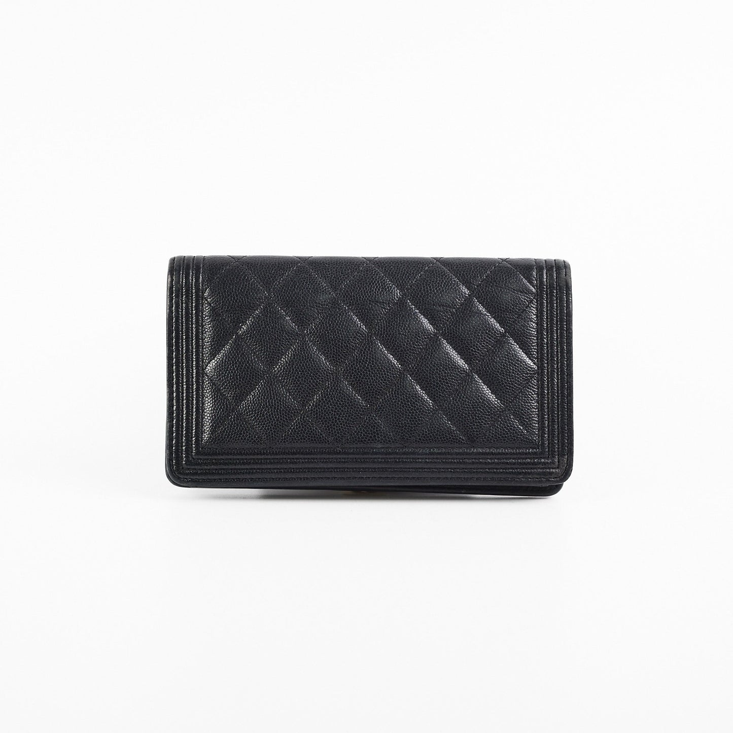 Chanel Boy Black Caviar Wallet