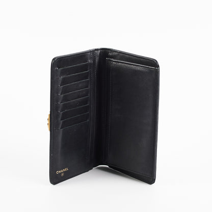 Chanel Boy Black Caviar Wallet