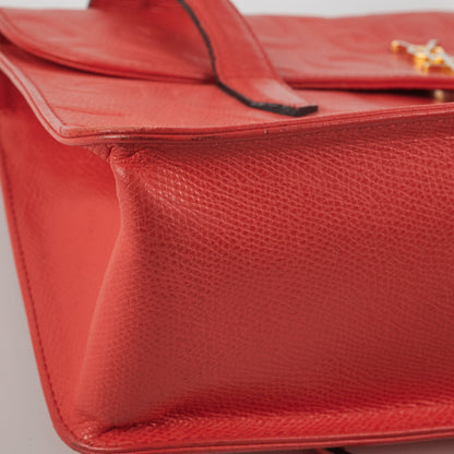 Saint Laurent Vintage Red Shoulder Bag