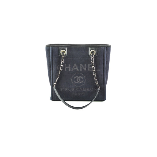 Chanel Deauville Small Navy Blue (Microchipped)