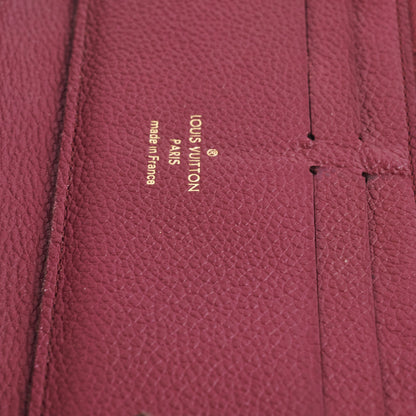 Louis Vuitton Long Wallet Burgundy Empreinte Leather
