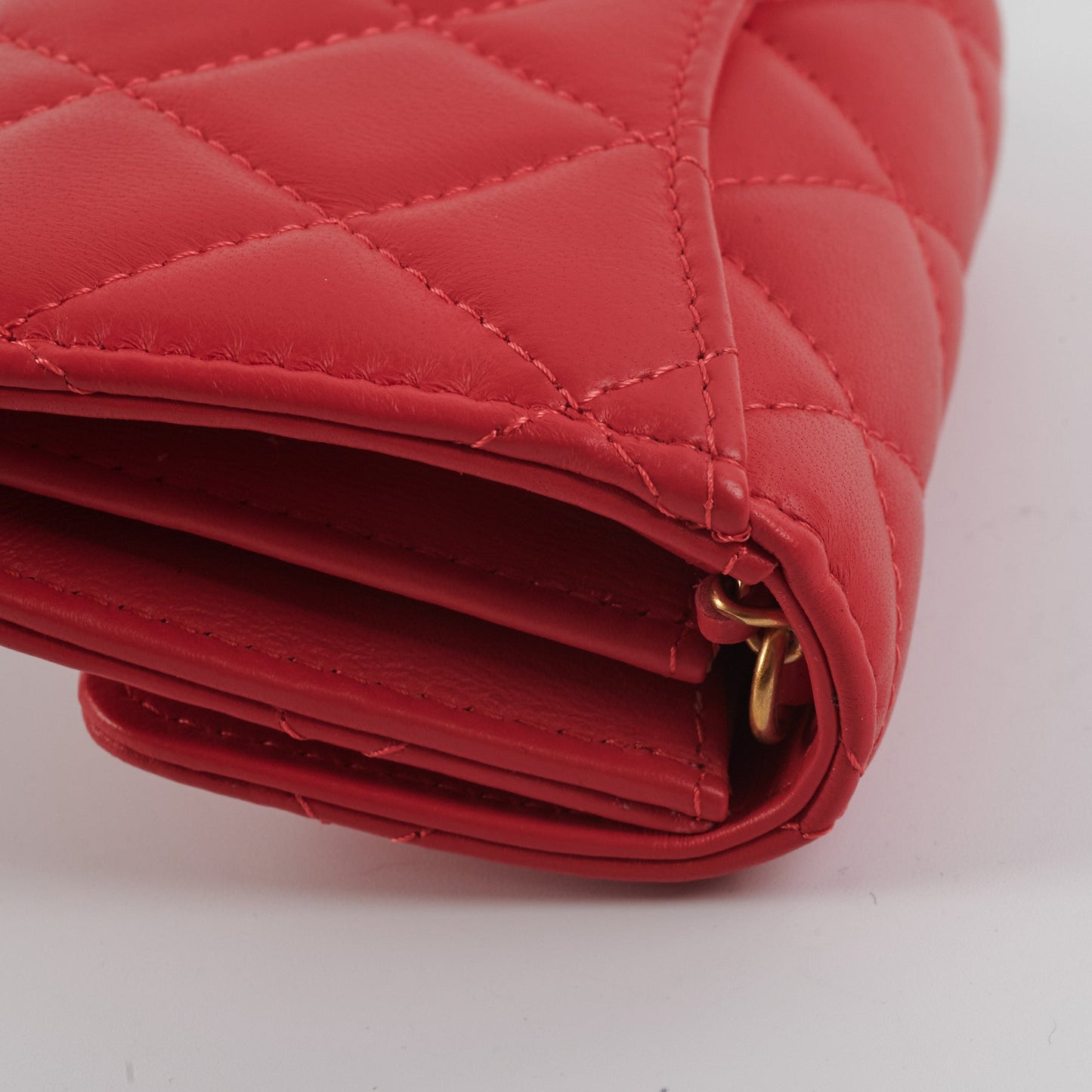 Chanel Micro Bag Pearl Crush Red