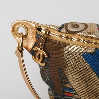 Chanel Graffiti Printed Canvas Street Belt Bag