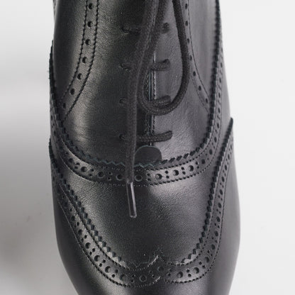 Chanel Black Lace up Boots (Size 40 1/2)