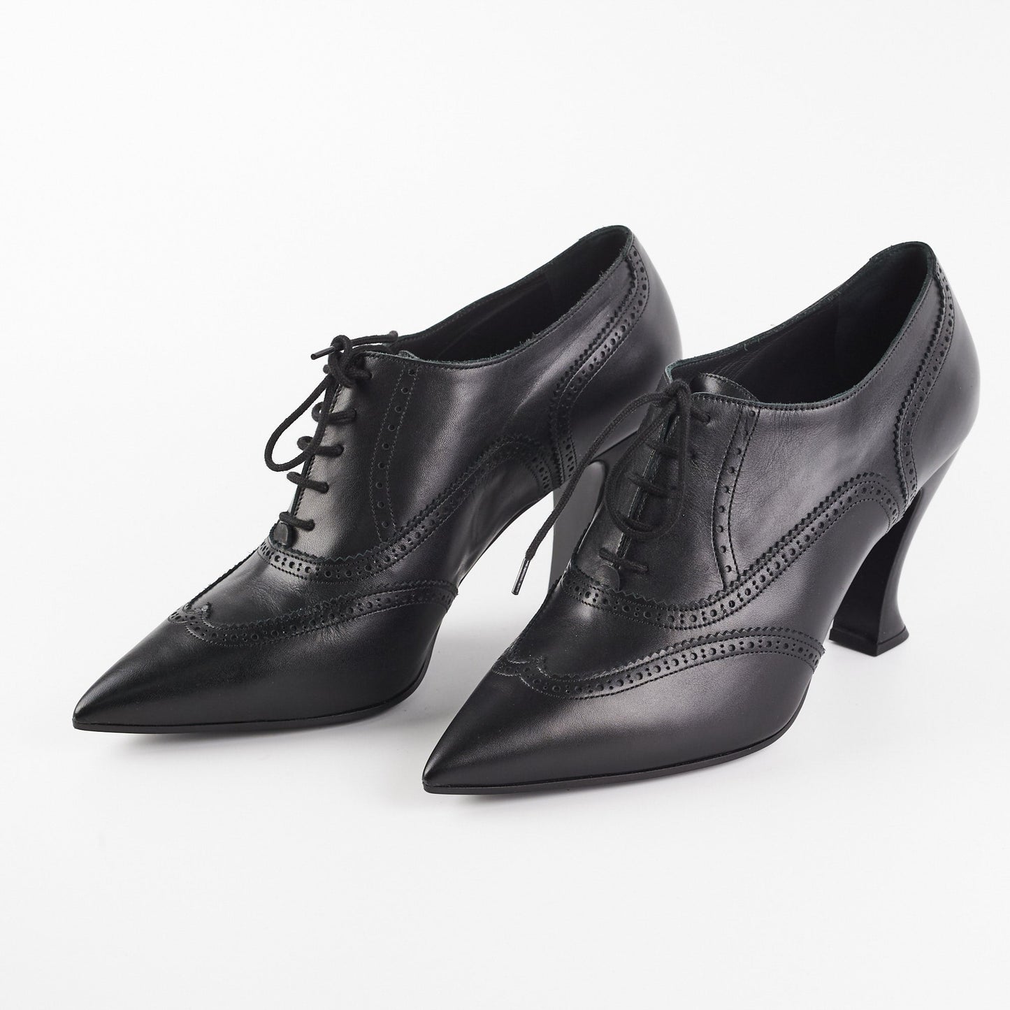 Chanel Black Lace up Boots (Size 40 1/2)