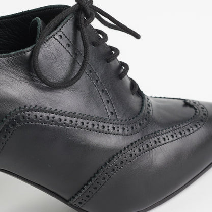 Chanel Black Lace up Boots (Size 40 1/2)