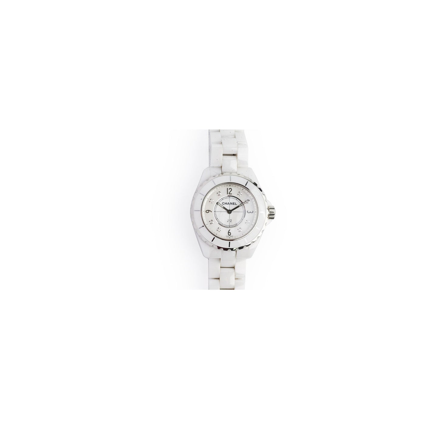 Chanel J12 White Watch 38MM Diamonds