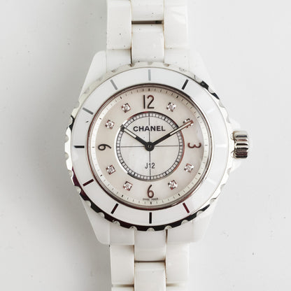 Chanel J12 White Watch 38MM Diamonds