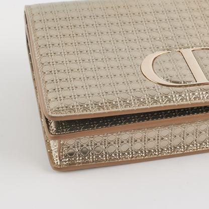 HOLD BC Dior 30 Montaigne Belt Bag With Chain Metallic Patent Gold