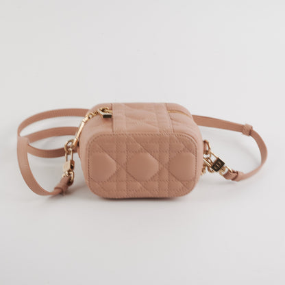 Dior Micro Lady Dior Vanity Case Rose des Vents Pink
