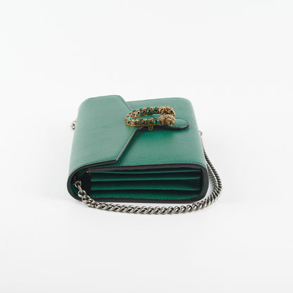 Gucci Dionysus Wallet On Chain Green