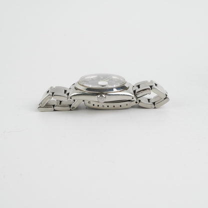 Rolex Oysterdate Black Dial Silver Oyster Bracelet 34 MM
