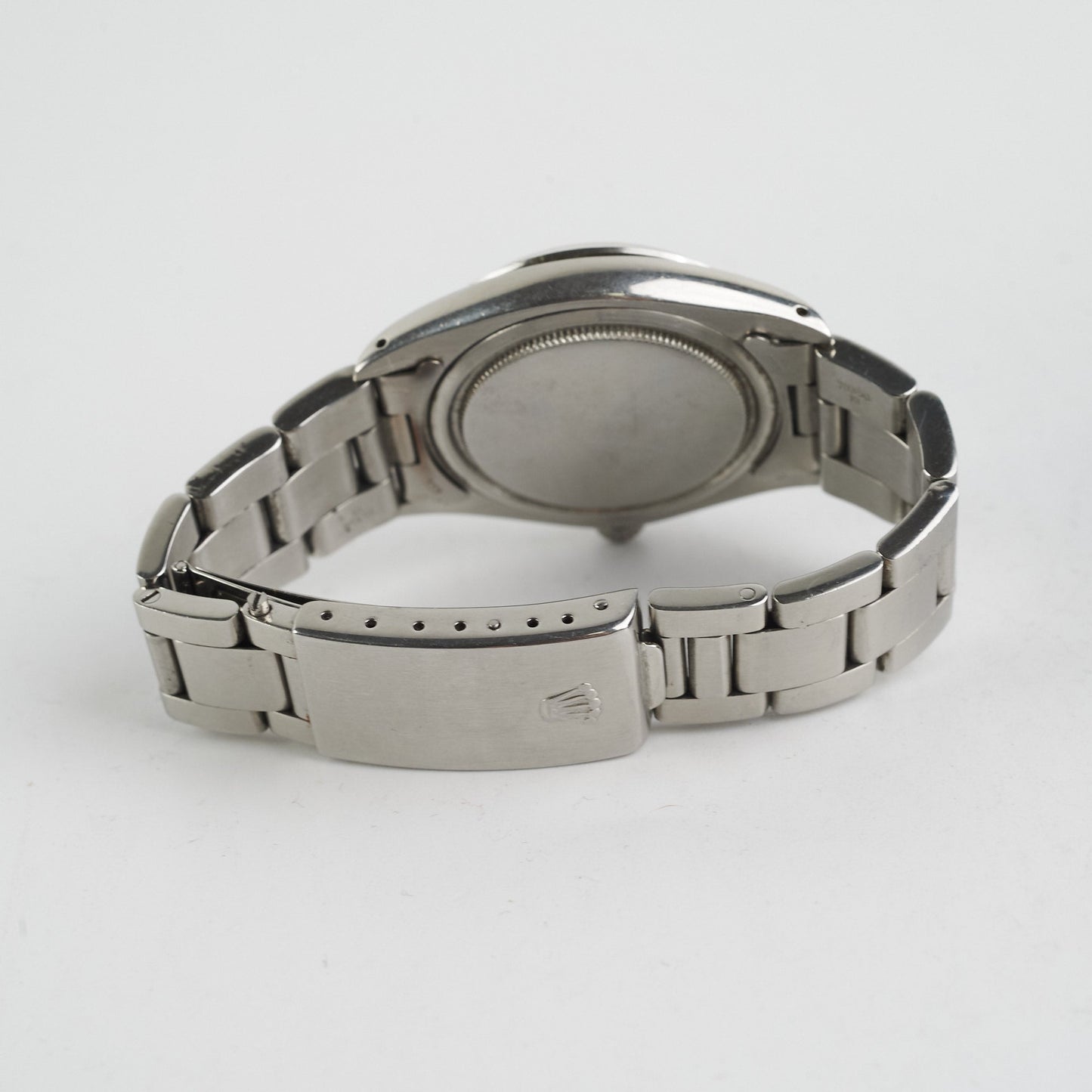 Rolex Oysterdate Black Dial Silver Oyster Bracelet 34 MM