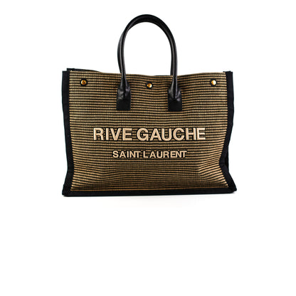 Saint Laurent Rive Gauche Tote Bag Black/Beige