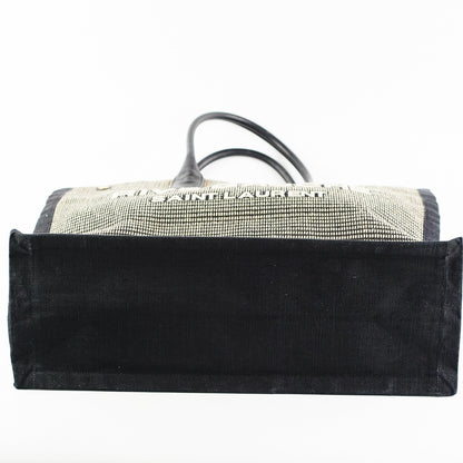 Saint Laurent Rive Gauche Tote Bag Black/Beige