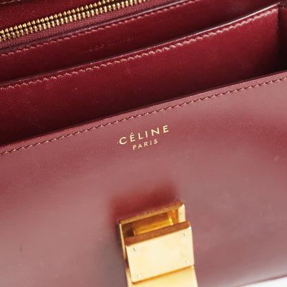 Celine Box Medium Burgundy