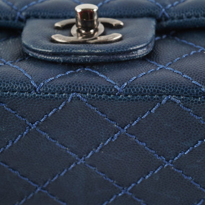 Chanel Mini Rectangular Blue Caviar