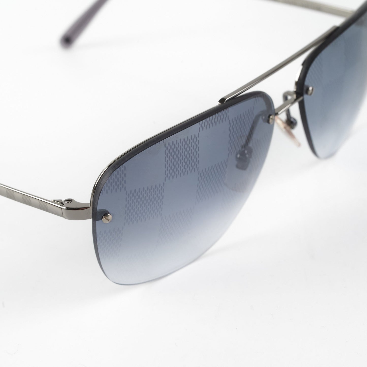Louis Vuitton Sunglasses Aviator Grey Damier