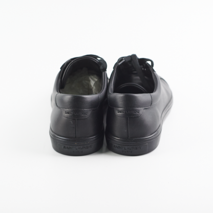 Saint Laurent Leather Sneakers Black 41