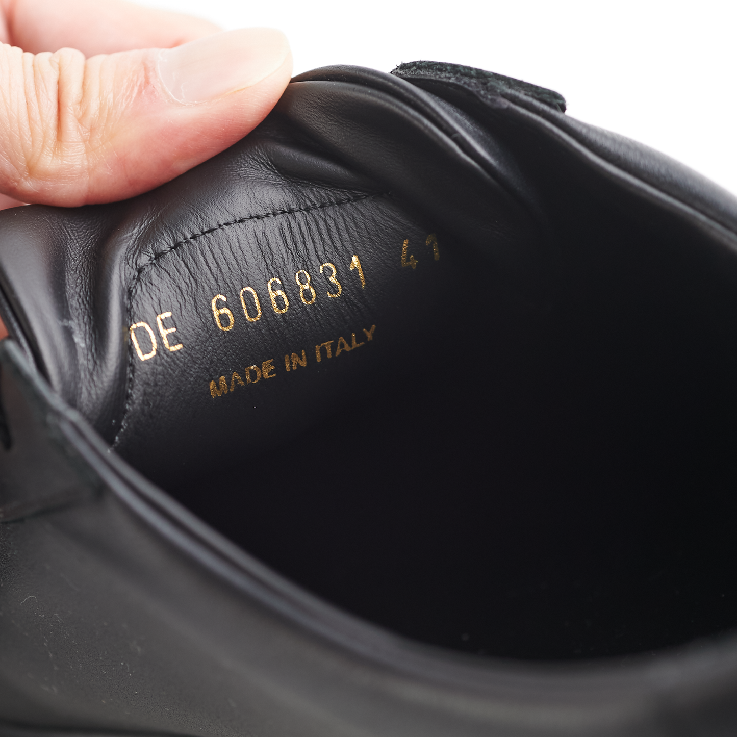 Saint Laurent Leather Sneakers Black 41