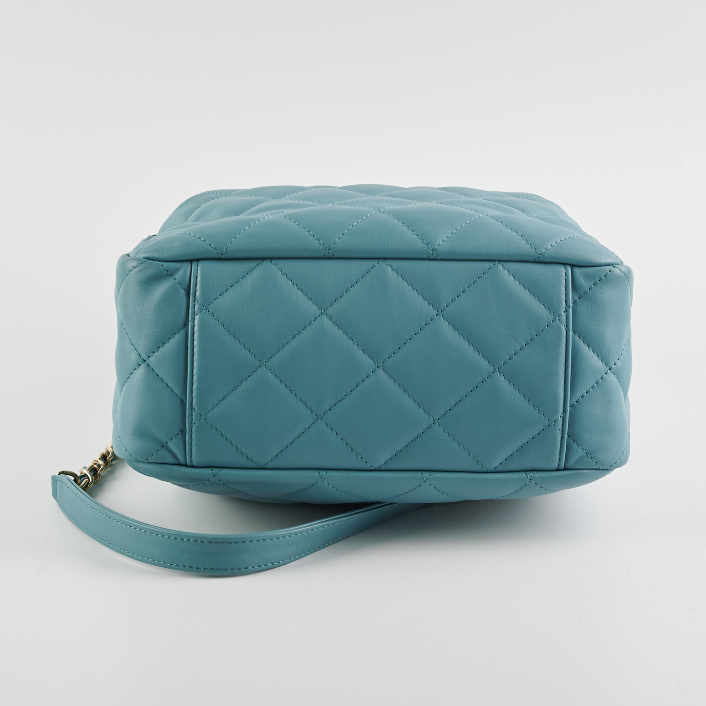 ITEM 16 - Chanel Drawstring Bucket Bag Light Blue