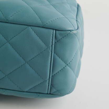 ITEM 16 - Chanel Drawstring Bucket Bag Light Blue