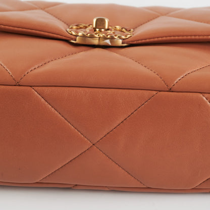 Chanel 19 Small Caramel 21P (Microchip)