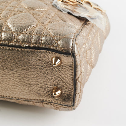 Dior Small Lady Dior Metallic Gold