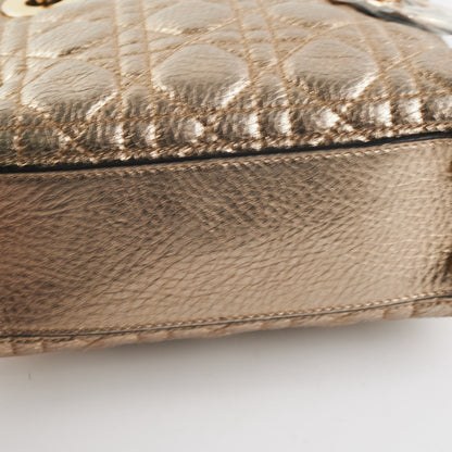 Dior Small Lady Dior Metallic Gold