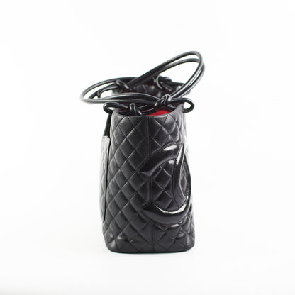 Chanel Cambon Black Lambskin Tote