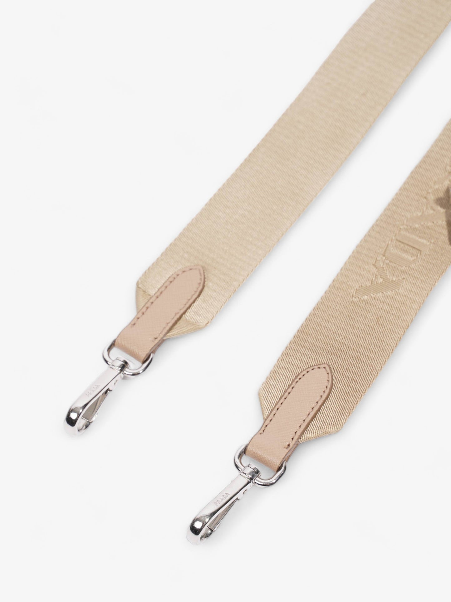 Prada Mini Pouch With Strap Beige Re Nylon