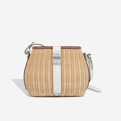Prada Midollino Wicker Bag