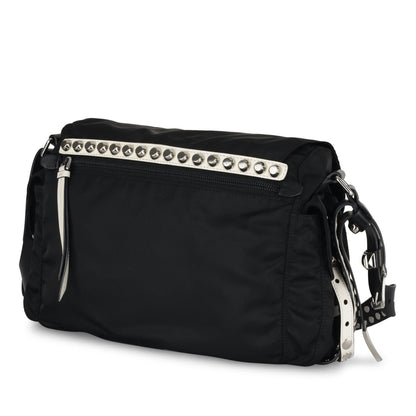 Prada Studded Vela Messenger Bag