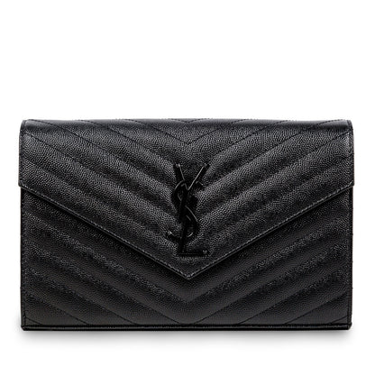 Saint Laurent Monogram Envelope Wallet on Chain